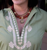 Exvoto - Jules Caftan With Embroidery Dress