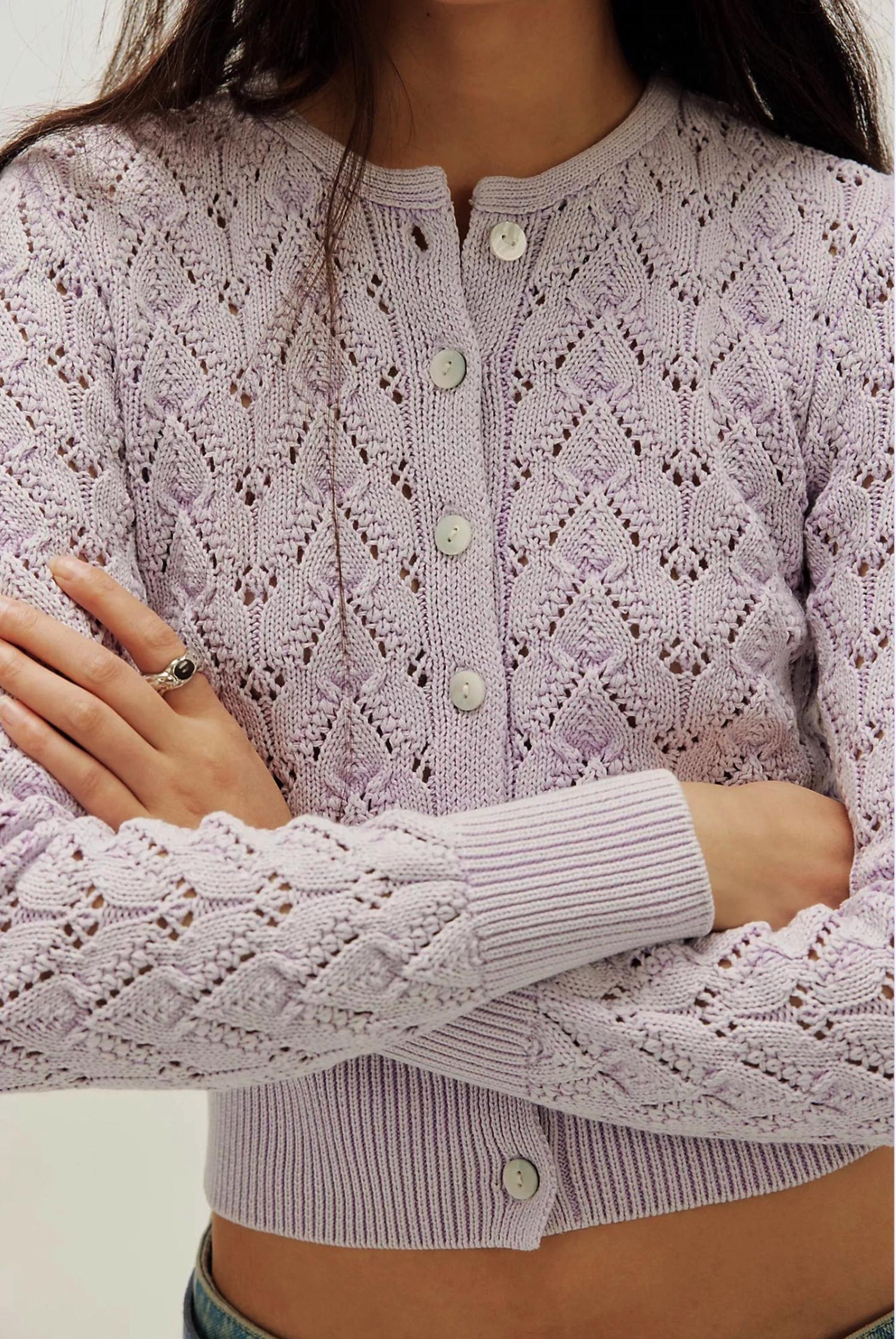 Free People - Pretty in Pointelle Cardigan