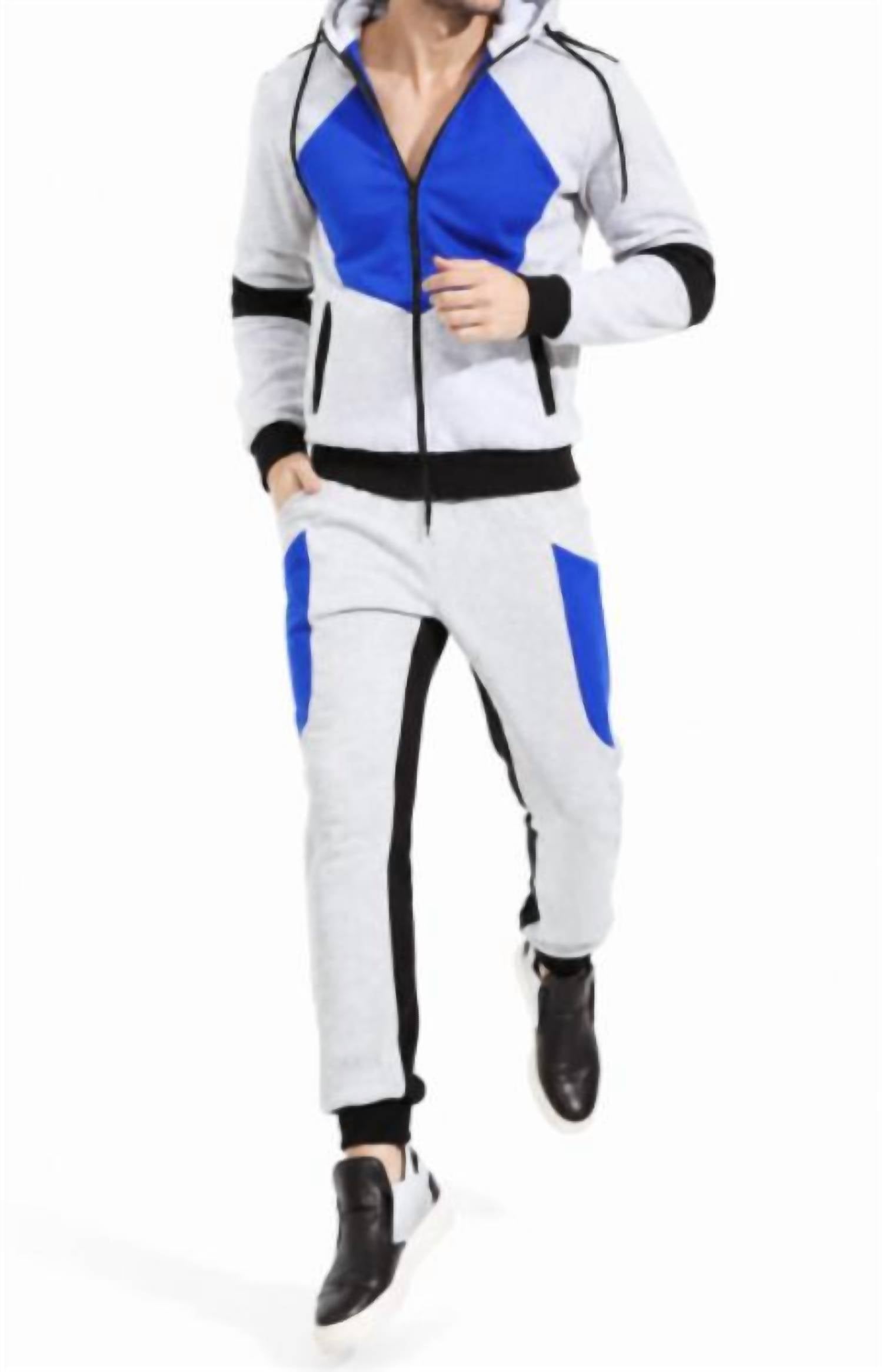 The Athletic Side Of Us - The Builder Set – Organic Cotton Zip Hoodie & Tapered Sweatpants