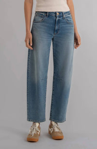 KUT FROM THE KLOTH Ashton Wide Leg Barrel Pants in adjusted light base - women's jeans