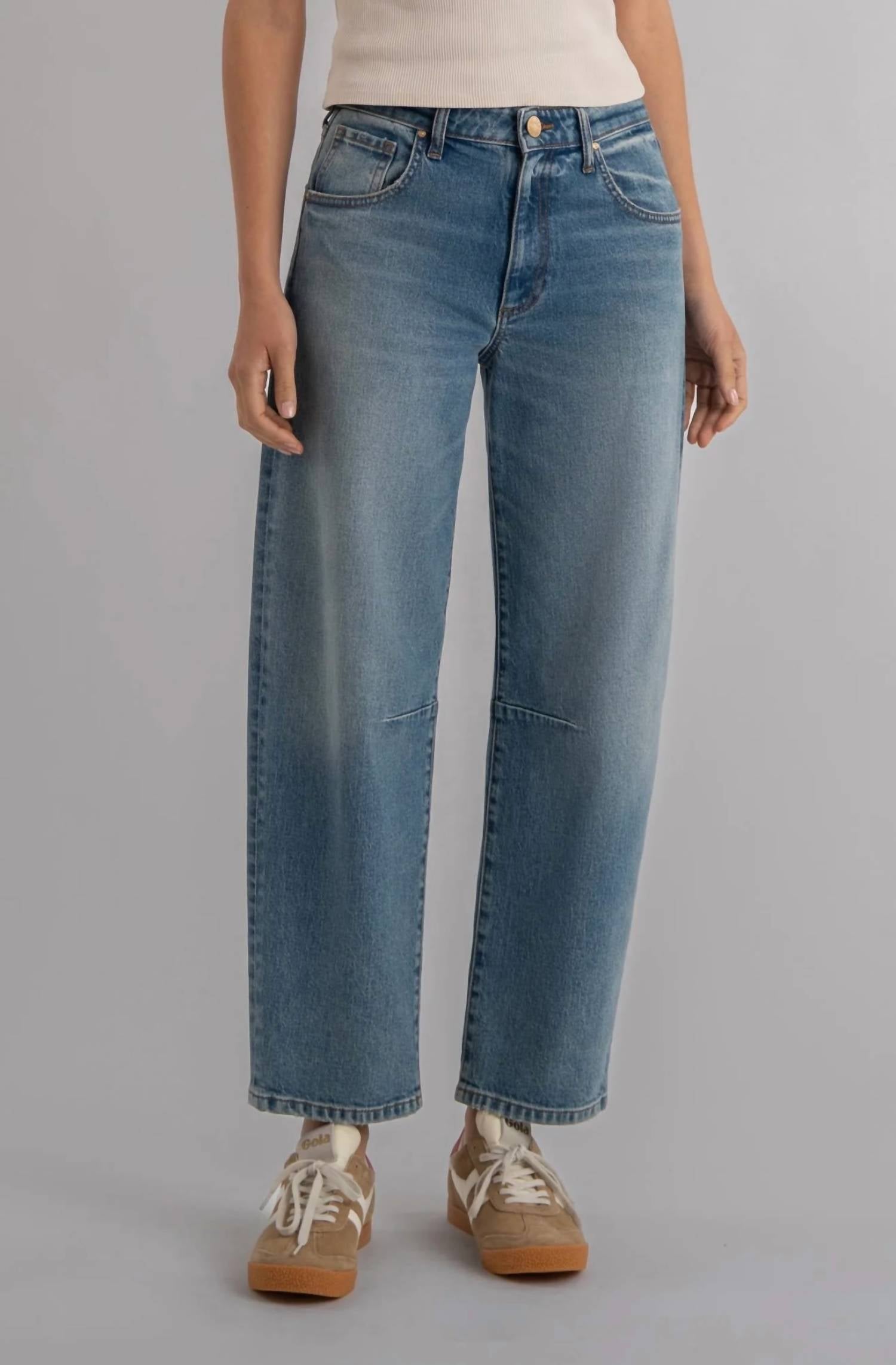 KUT FROM THE KLOTH Ashton Wide Leg Barrel Pants in adjusted light base - women's jeans