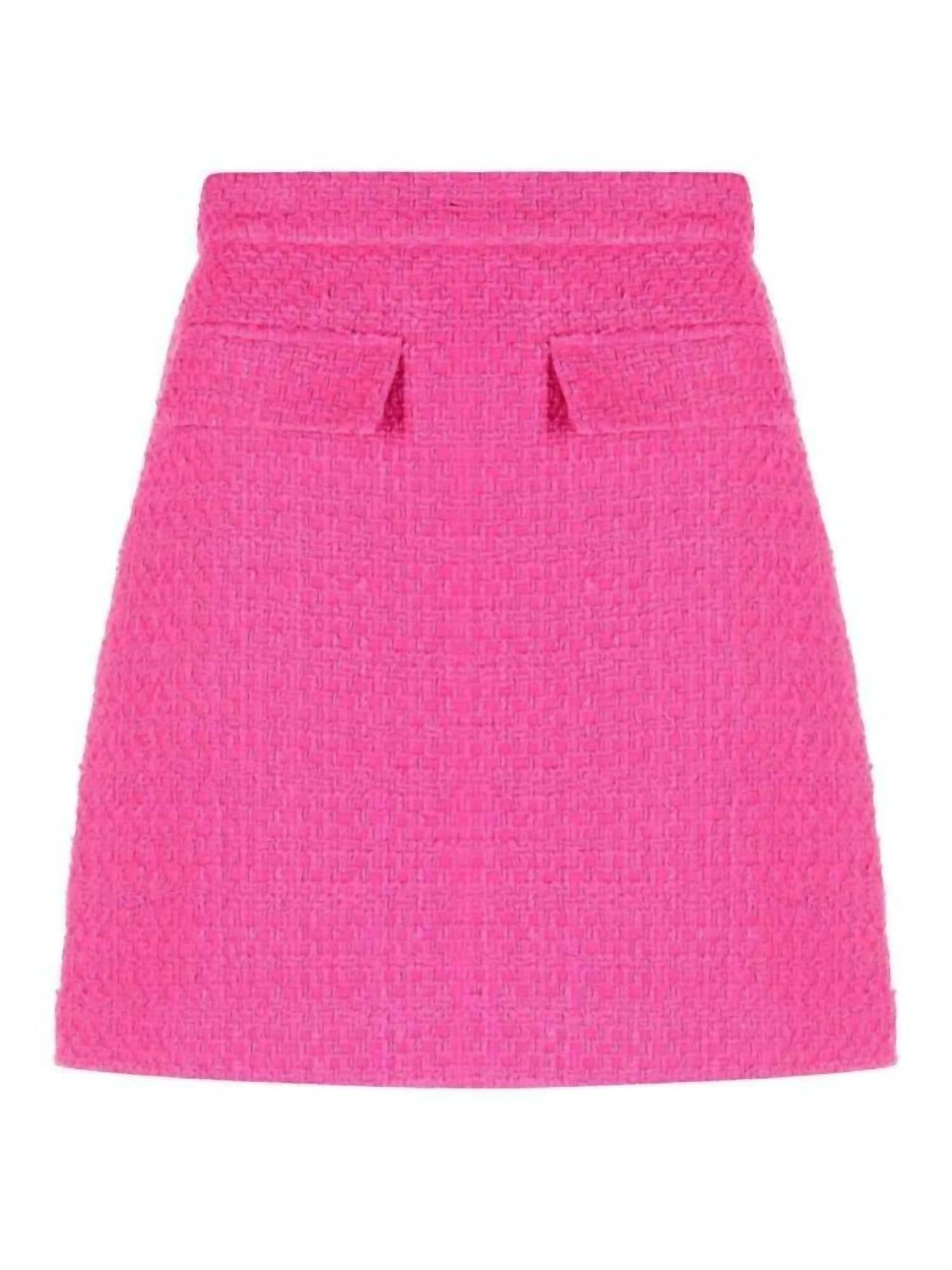 Msgm - High-rise Tweed Skirt