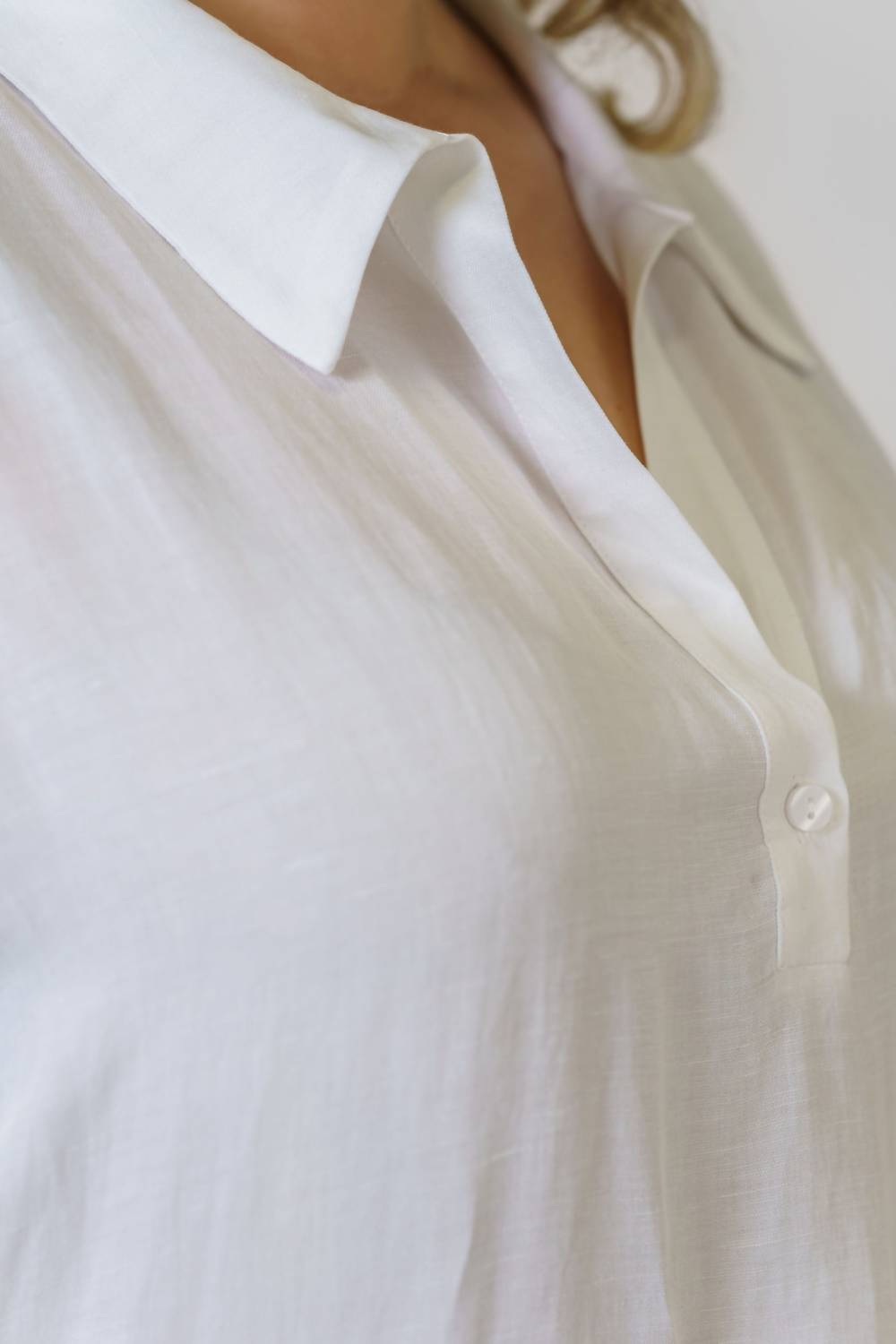 Mat Fashion - Linen Viscose Blouse - Plus