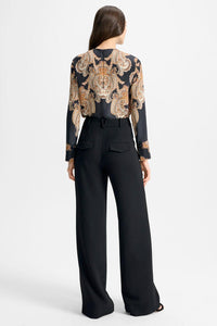 Veronica Beard Cole Pants in black - women's pants - detail view