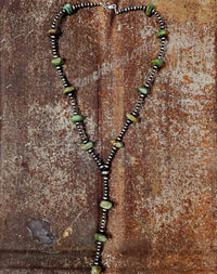 Z Bars - Women's Turquoise Lariat Necklace