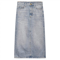 THE GREAT. Women's The Column Skirt in monterey wash - women's skirt - view 4
