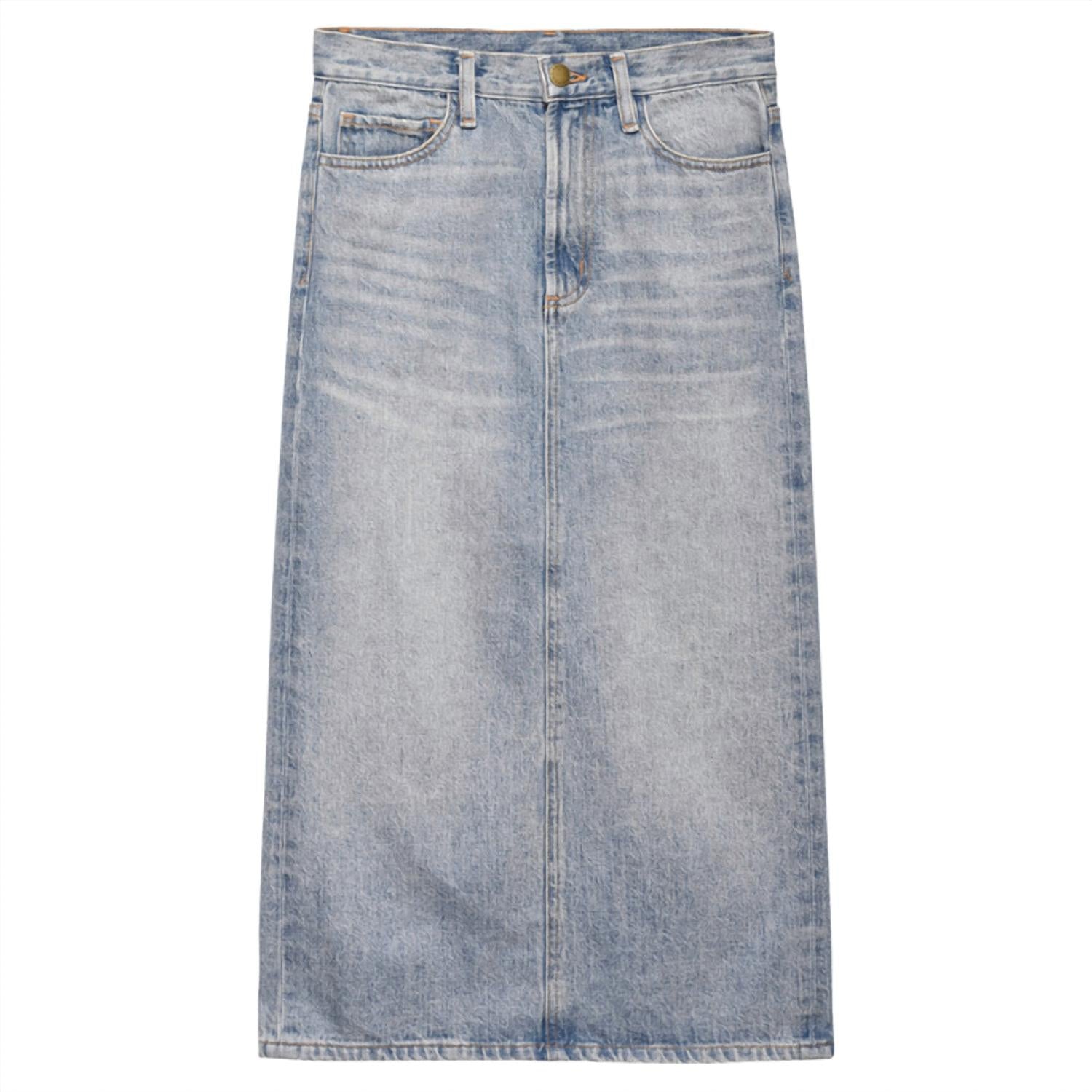 THE GREAT. Women's The Column Skirt in monterey wash - women's skirt - view 4