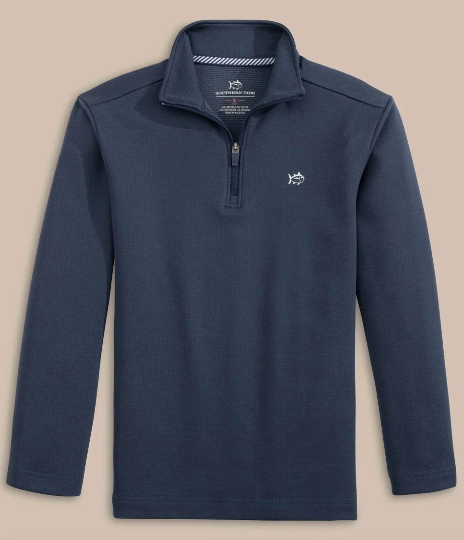 Southern Tide - Boy's Schooner Quarter Zip Sweater