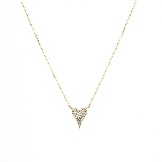 Marlyn Schiff - Women's Pave Heart Necklace