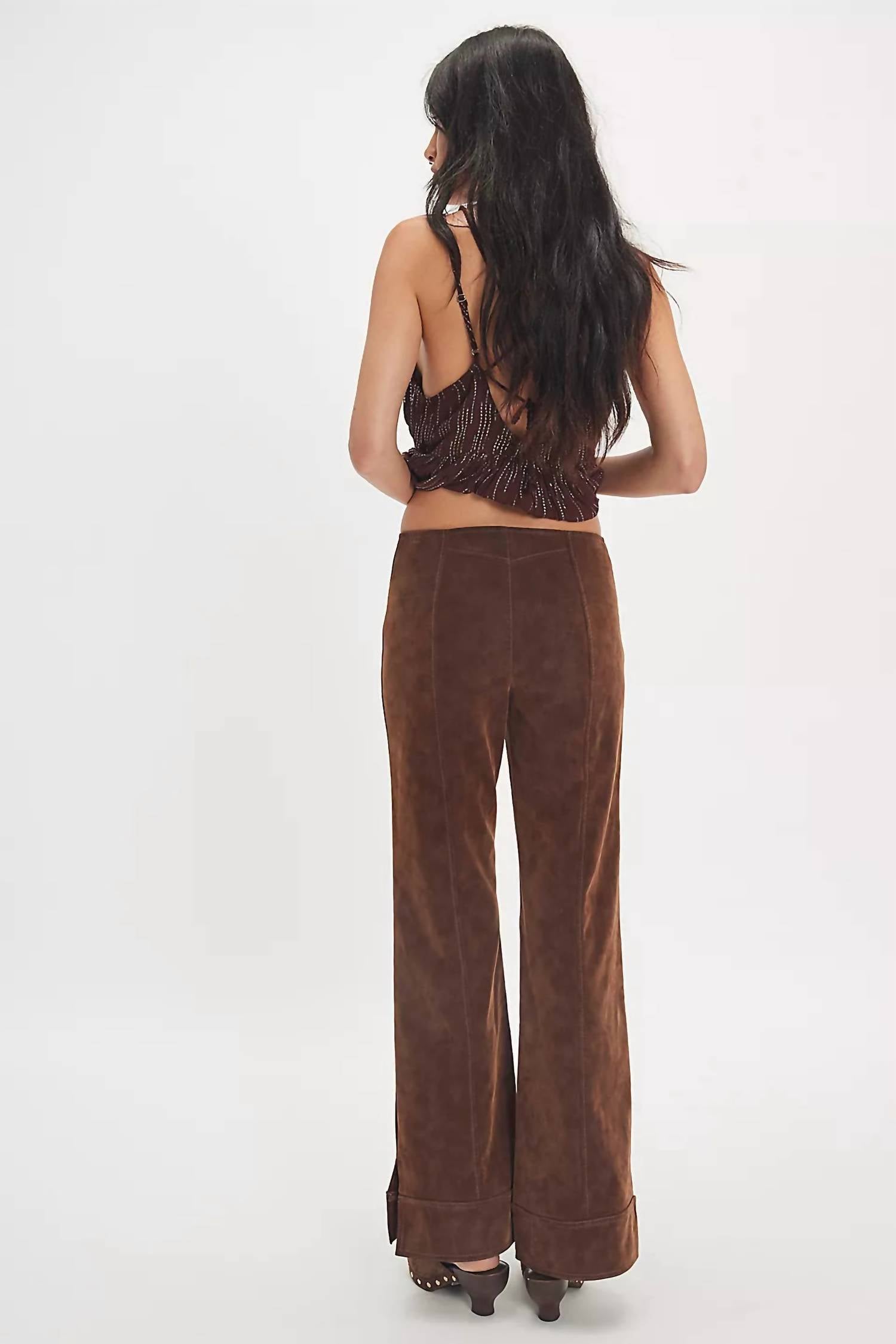 Free People - Glow Up Vegan Suede Pants