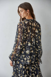 By Together - Aether Bloom Ruffle Flow Long Sleeve Top