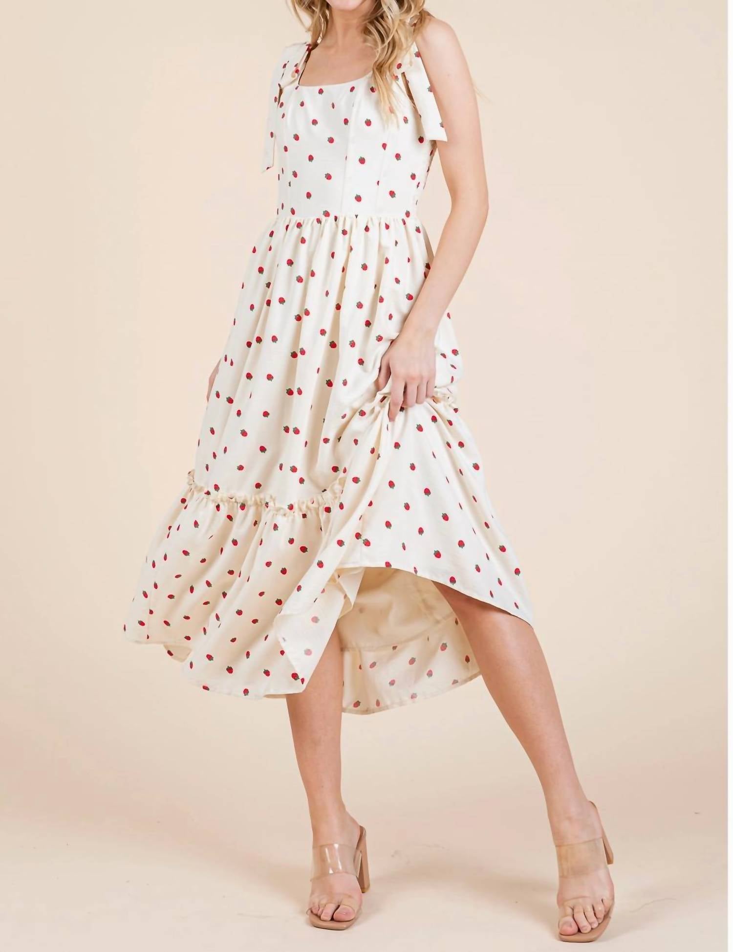 Geegee - Strawberry Fields Midi Sundress