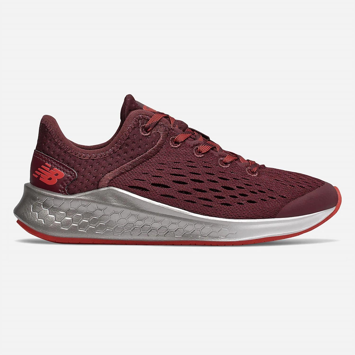 New Balance Little Kids' Fresh Foam Fast V1 Running Shoe in burgundy - kids' sneaker