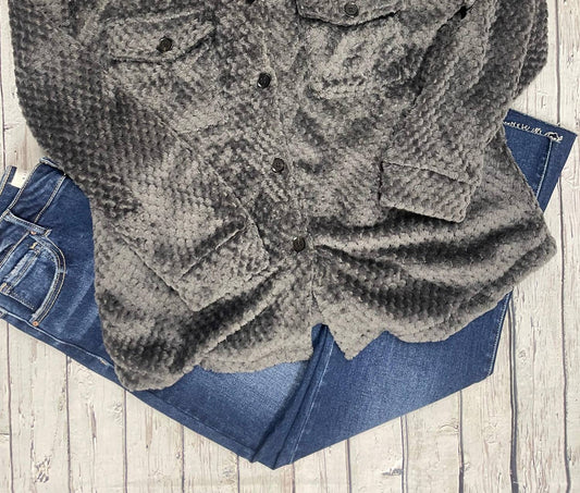 Michelle Mae - Chilly Day Fleece Shacket