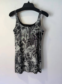 Linda Segal - Women's Skin Print Top With Scarf