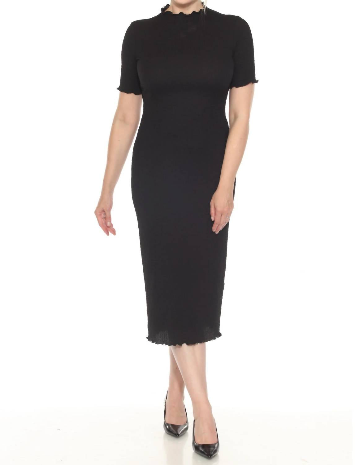 Joseph Ribkoff - Mock Neck Midi Bodycon Dress
