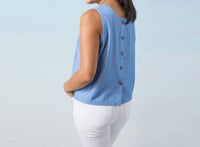 Coco + Carmen - Carey Tank With Button Detail