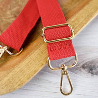 Lauren Lane - Women Solid Adjustable Crossbody Bag Purse Guitar Strap