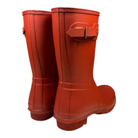 HUNTER Women's Original Short Matte Rain Boots in military red - women's shoe - view 4