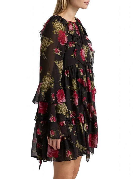 Cinq A Sept - Emelia Baroque Roses Minidress