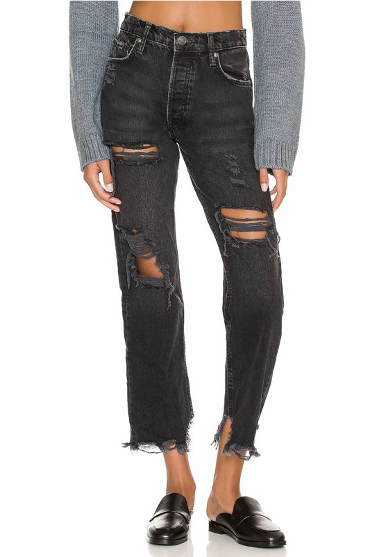 Free People - Tapered Baggy Boyfriend Jeans