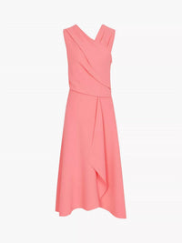 Reiss - Marling Wrap Front Skirt V-neck Midi Dress