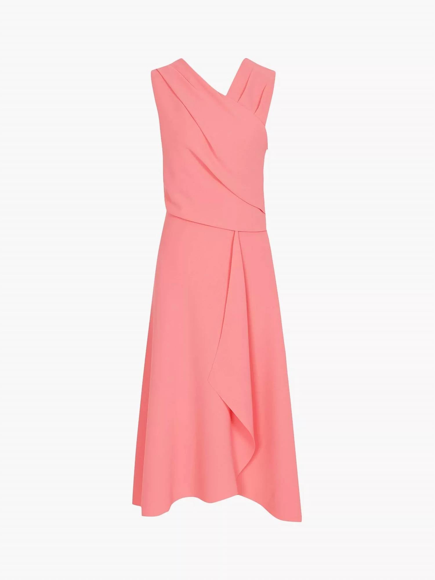 Reiss - Marling Wrap Front Skirt V-neck Midi Dress