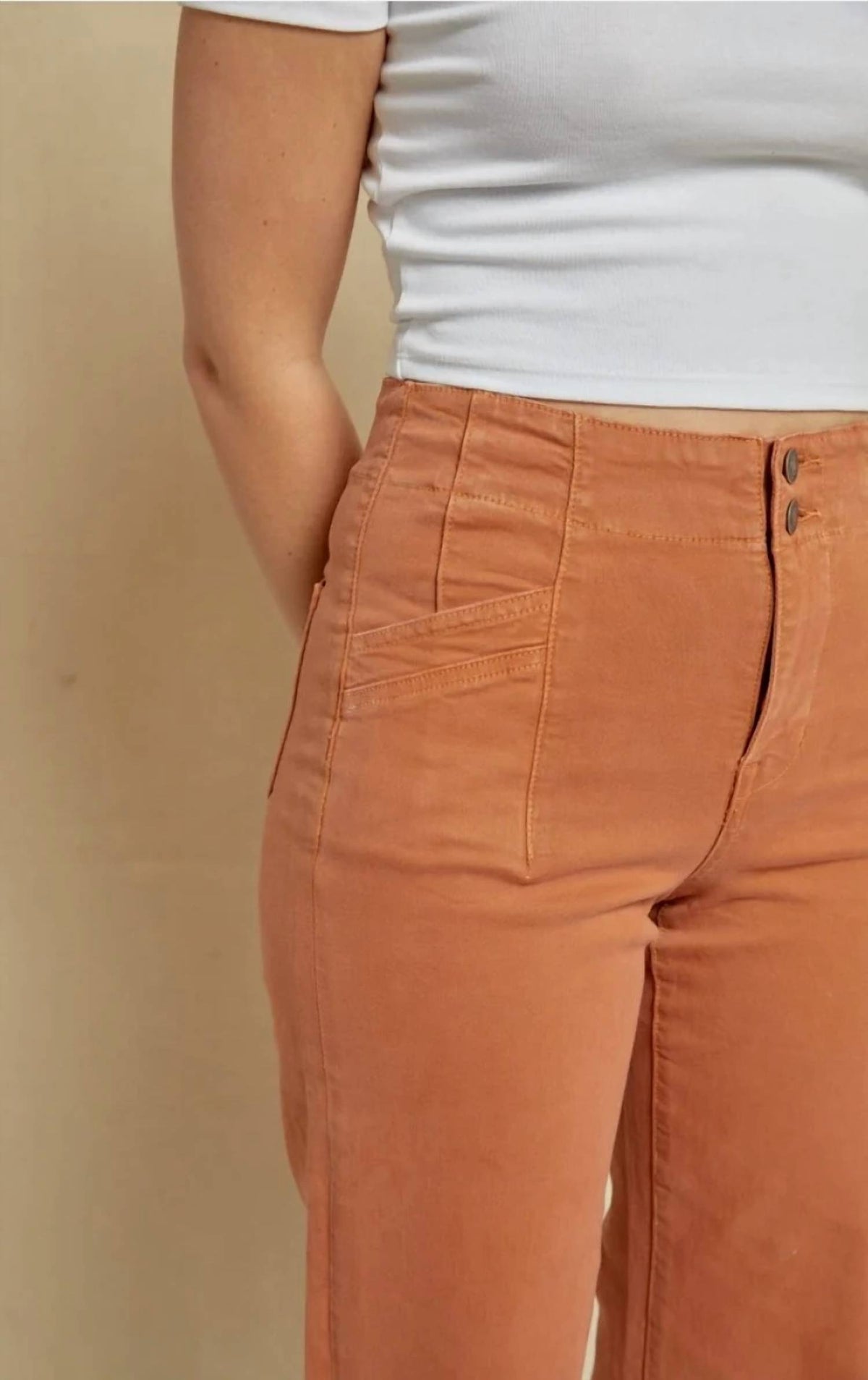 Mica Denim - Soft Stretch Wide Leg Pants