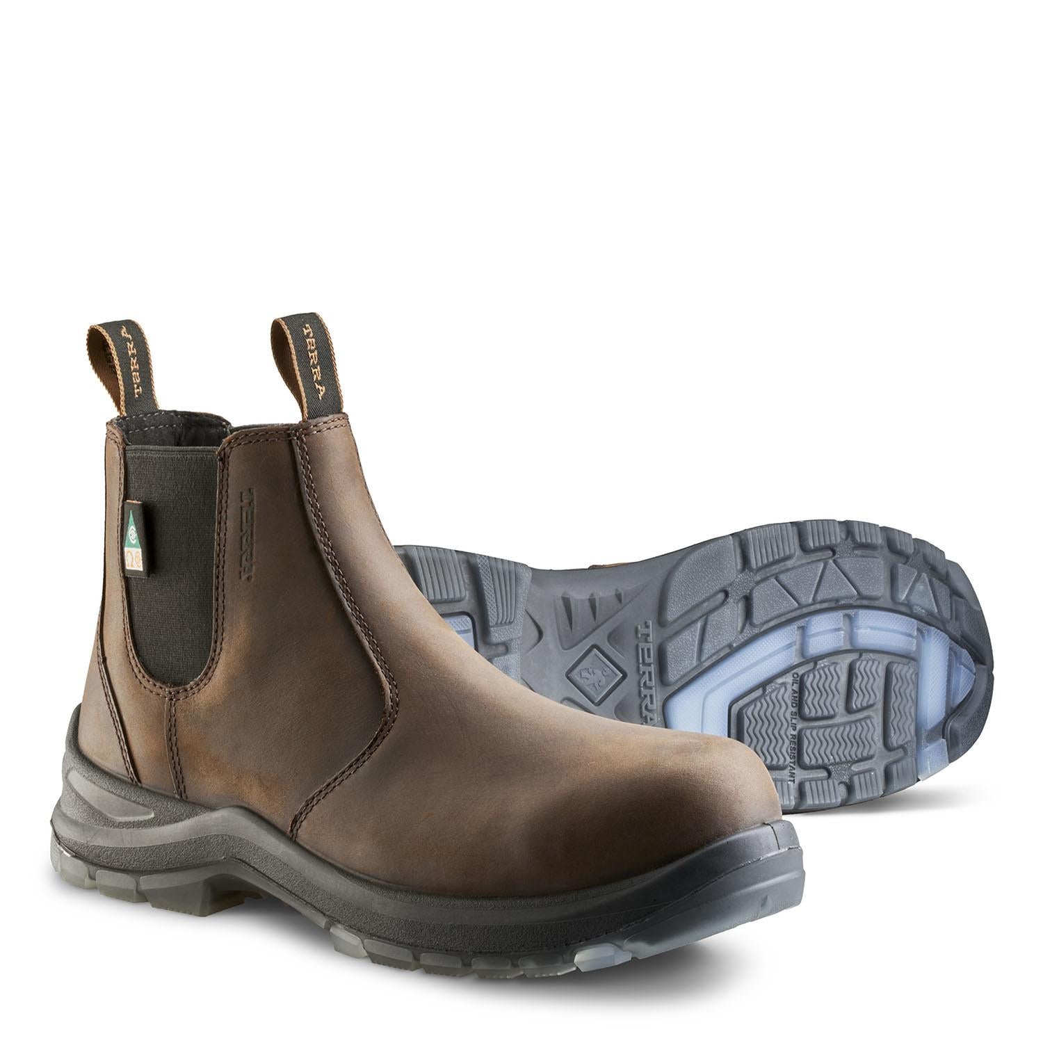 Terra - Men's Murphy 6" Composite Toe Pull-on Safety Work Boot
