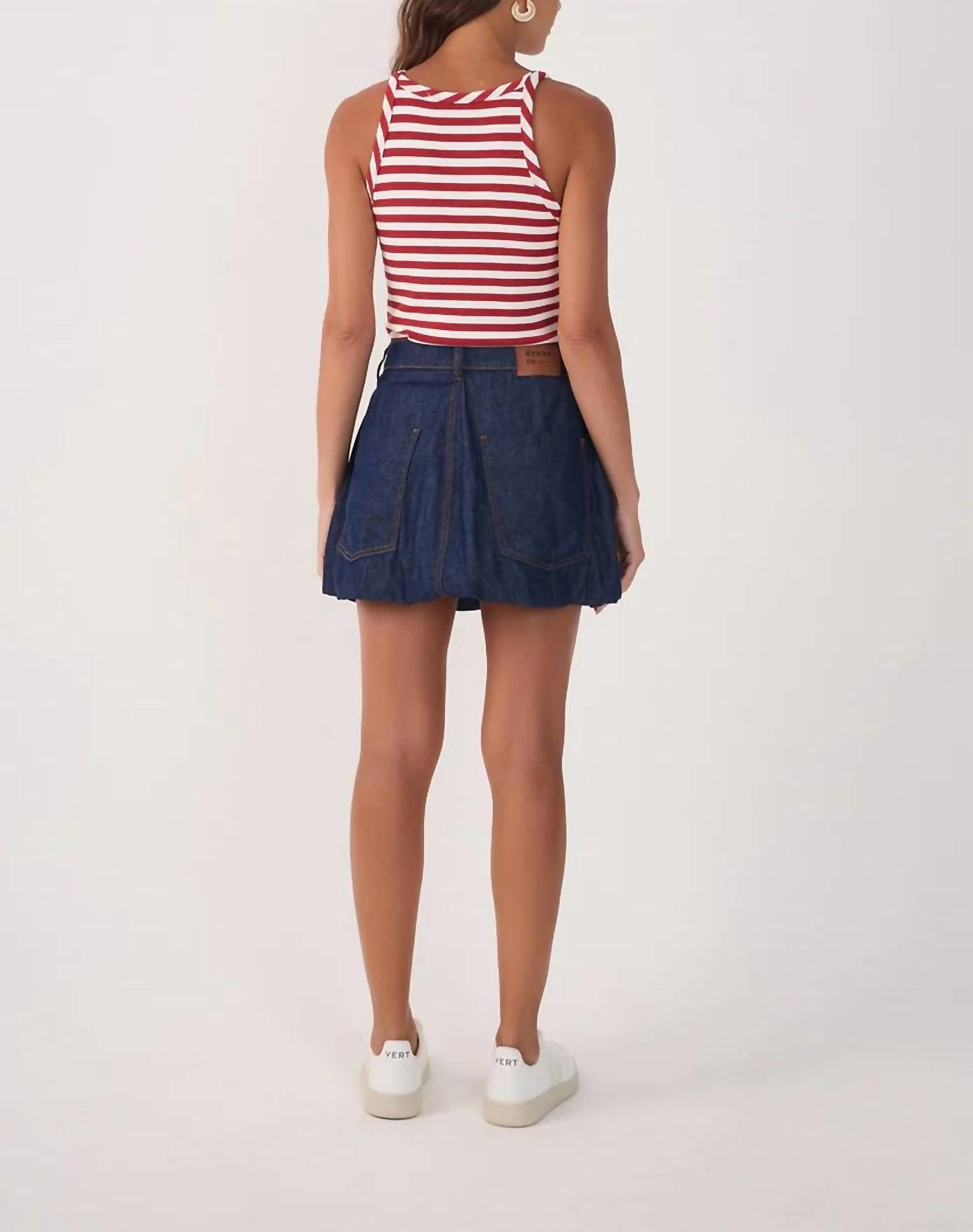 Dress To - Denim Bubble Mini Skirt