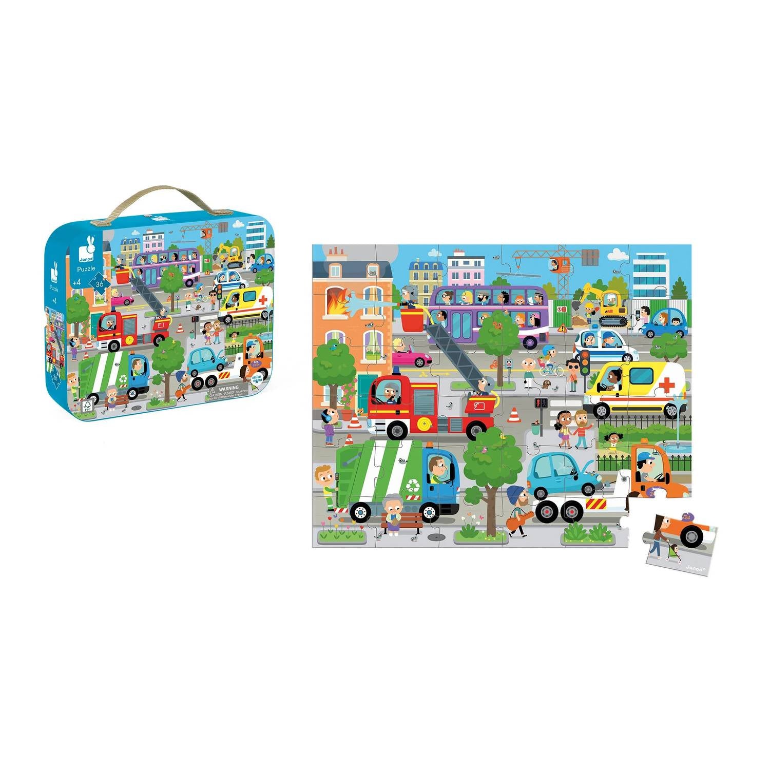 Janod - City Puzzle - 36 Pieces