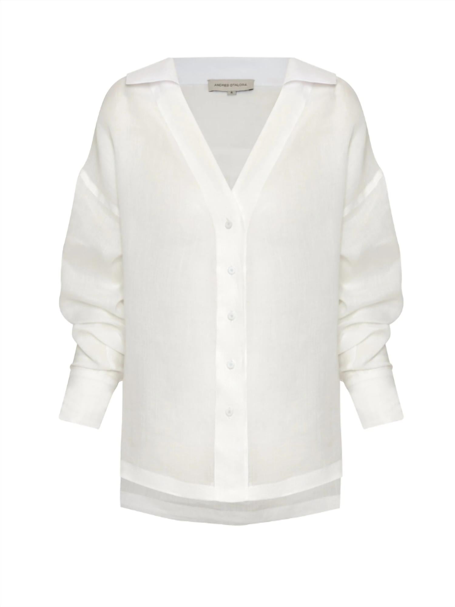 Andres Otalora - Vivah Slightly Wide Sleeves Blouse