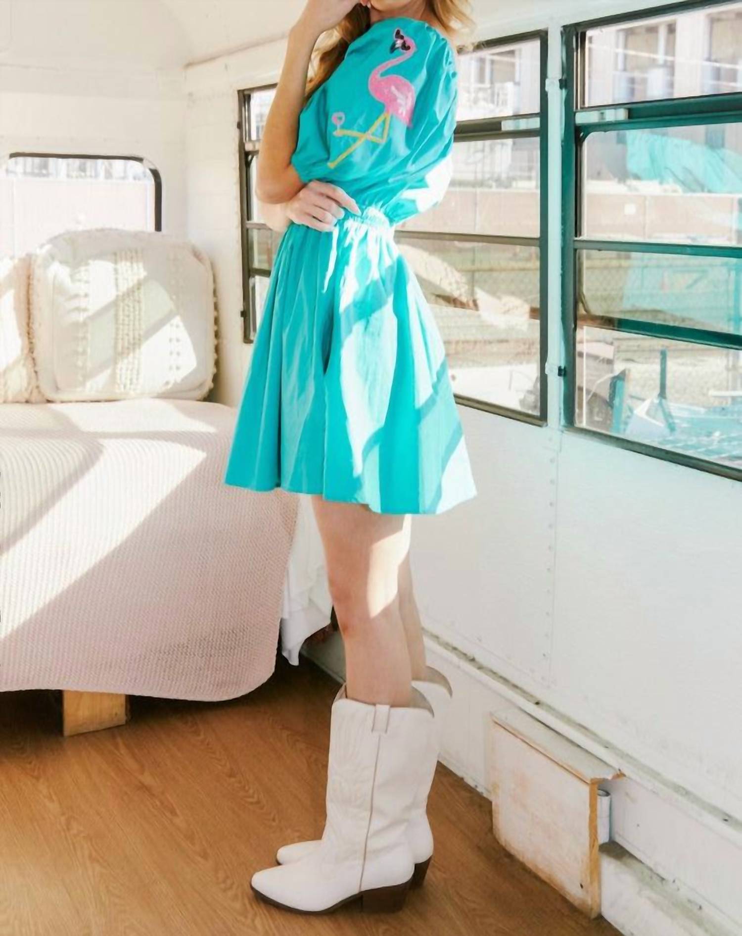 Fantastic Fawn - Flamingo Dreams Dress