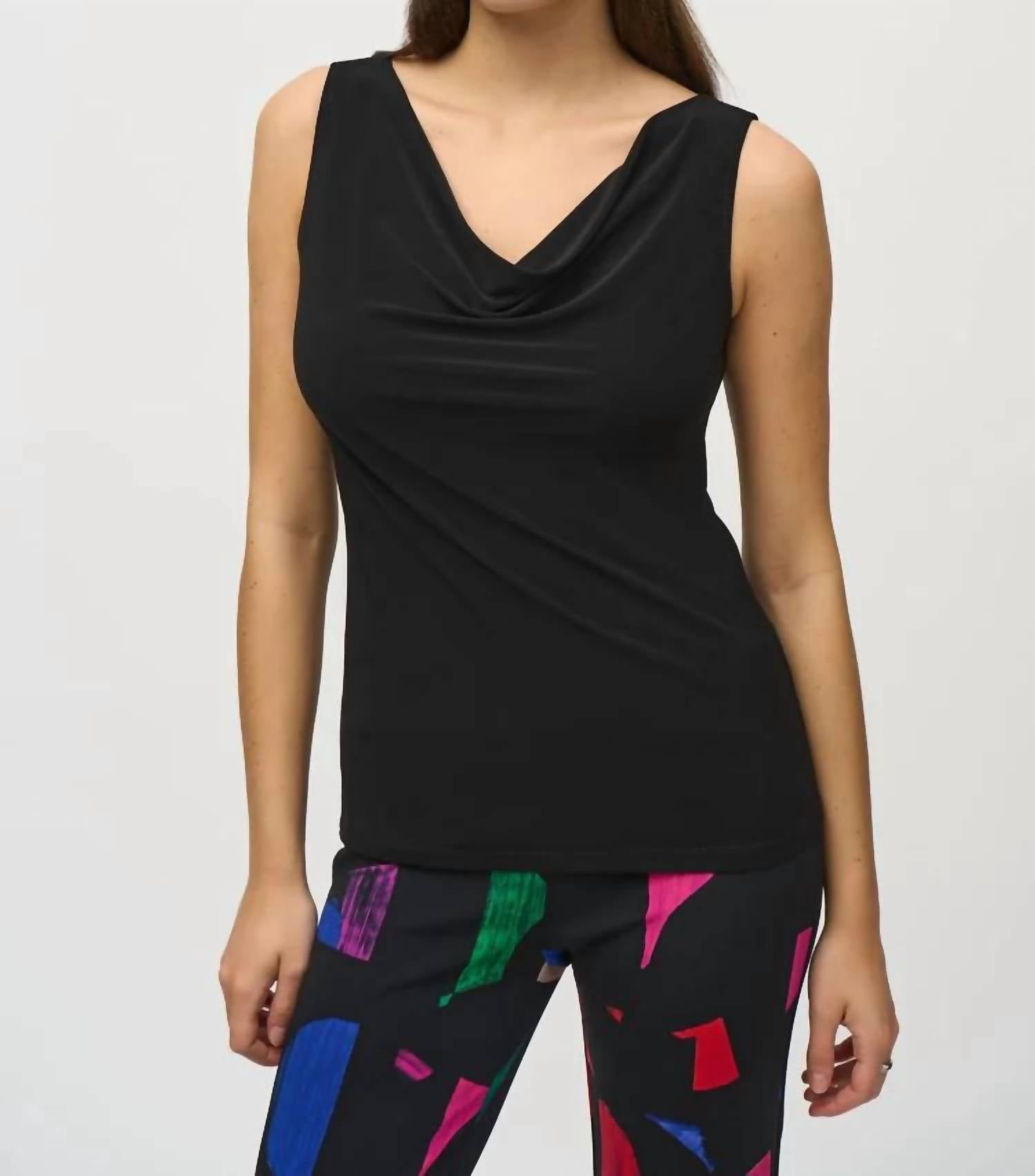 Joseph Ribkoff - Cowl Neck Tank Top