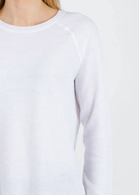 Elliott Lauren - Waffle Stitch Raglan Sweater