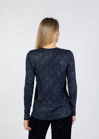 Atm - Long Sleeve Destroyed Wash Tee