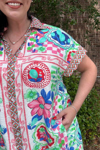 Umgee - Mediterranean Print Dress