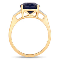 Diana M Jewels - Women's Oval Natural Sapphire Fashion Ring (4.46 Ct) - Statement