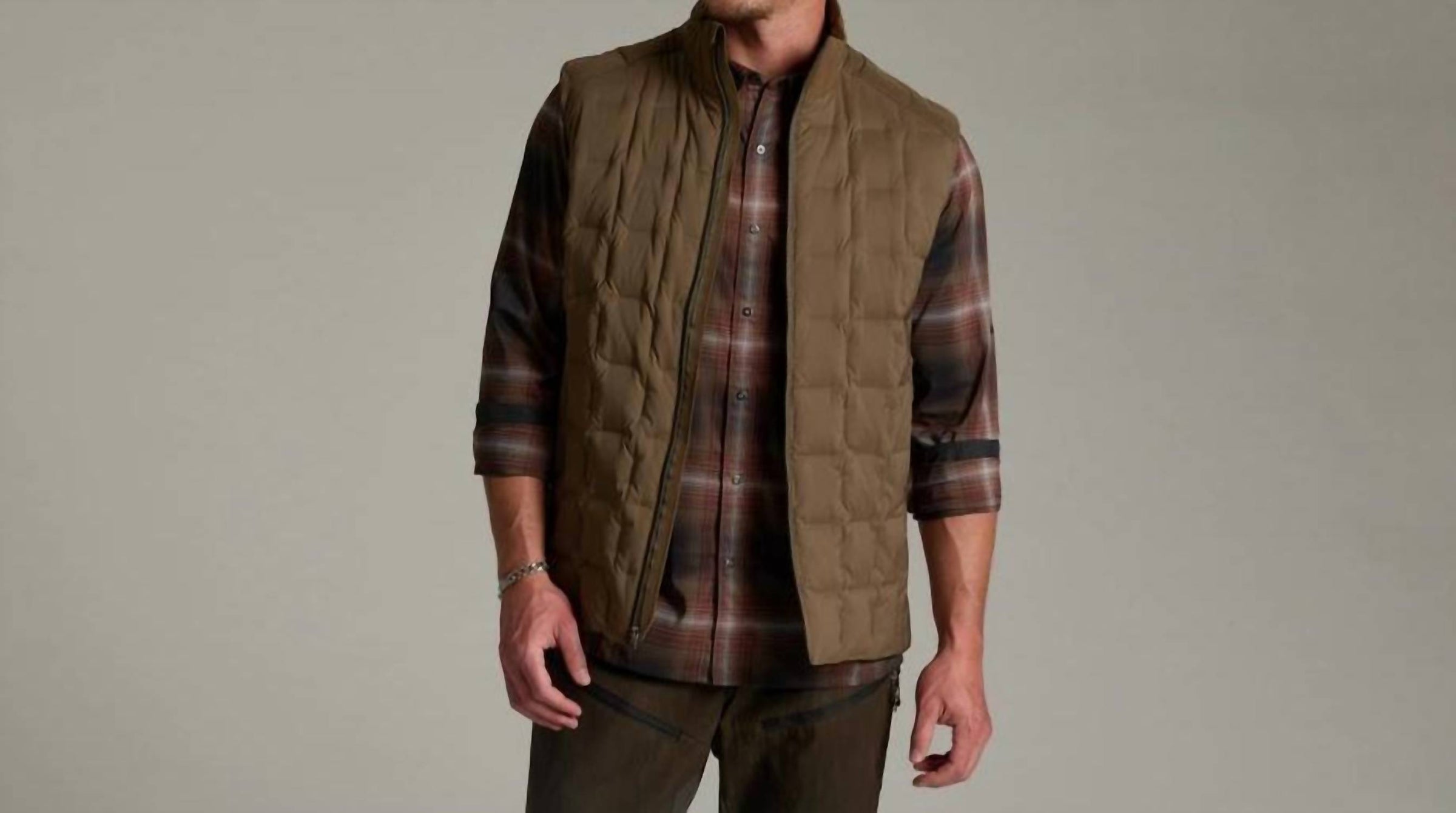KUHL Firestorm Down Vest in kanteen - men's jacket