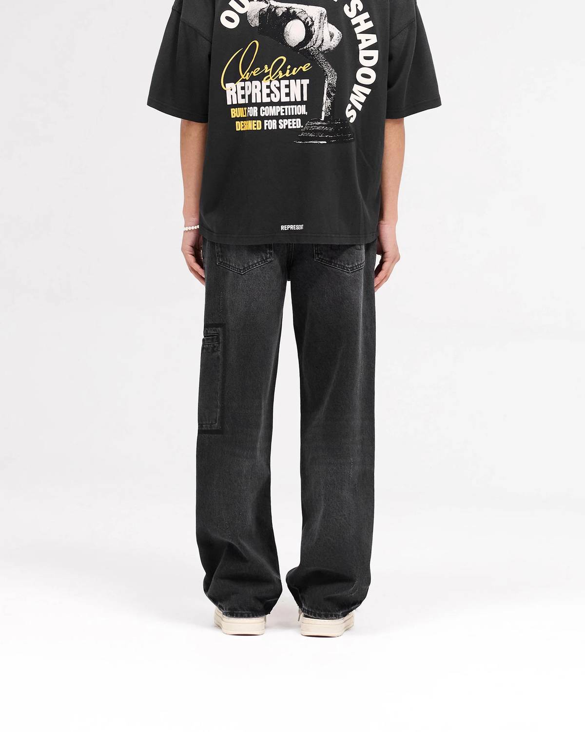 Represent - R3 Drive Denim Baggy Fit Distressed Jeans