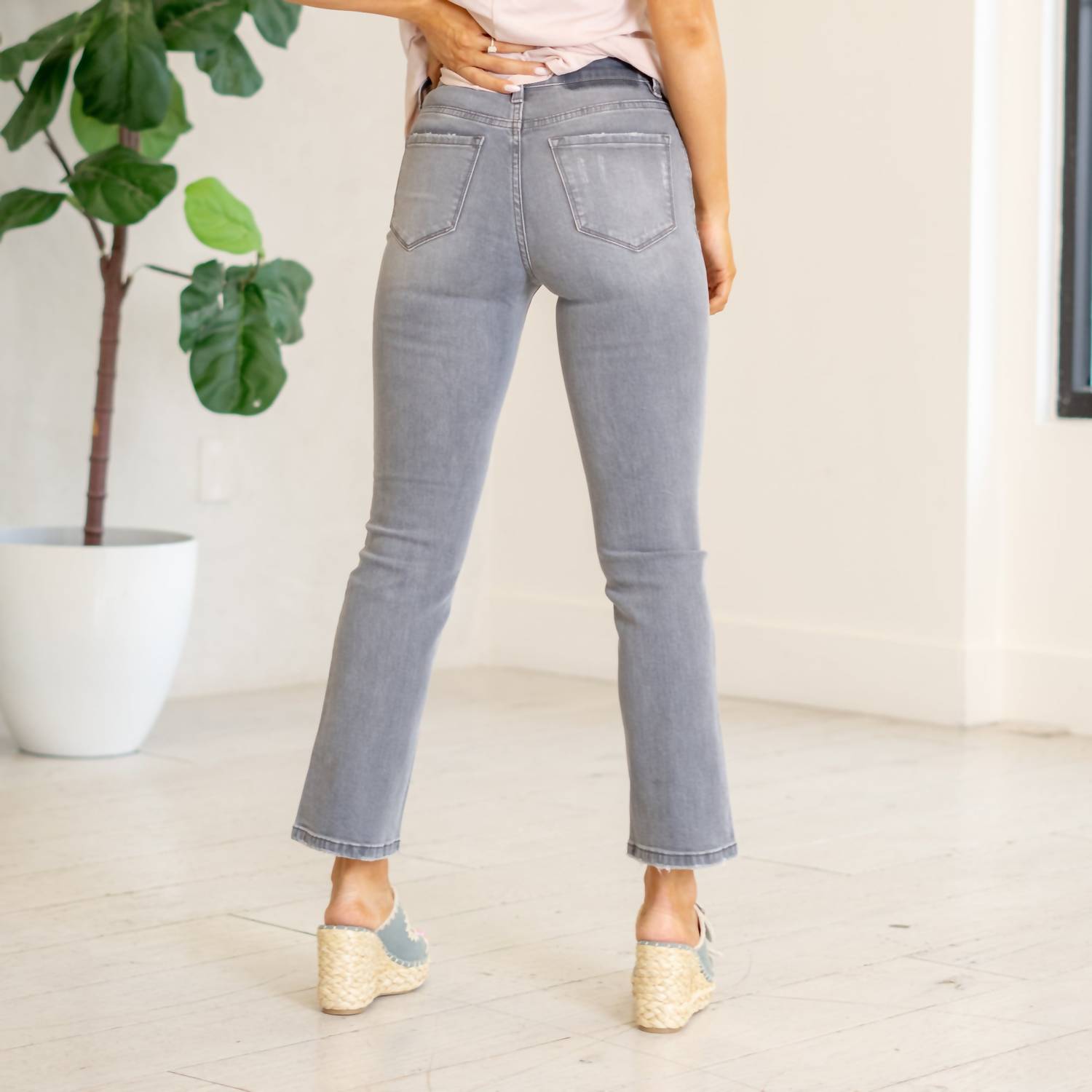 Vervet By Flying Monkey - Dive High Rise Ankle Boot Cut Jean