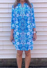 Aryeh - Julie Split Neck Dress
