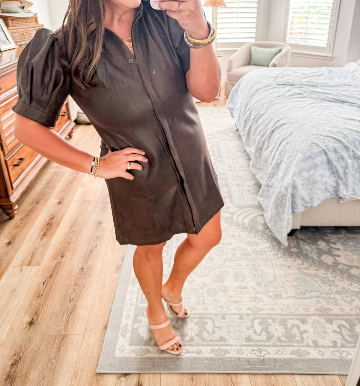 Sincerely Ours - Vivienne Suede Dress