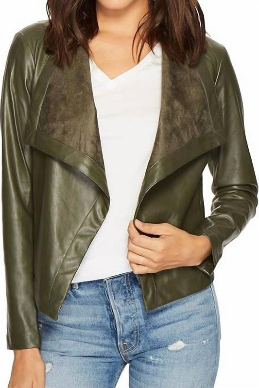 Bb Dakota - Gracelyn Open Front Faux Leather Jacket