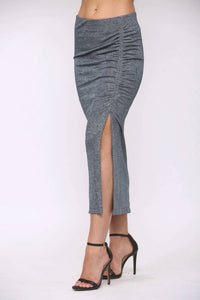 Maven West - Cinched Slit Skirt