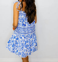 Fate - Floral Smocked Mini Dress