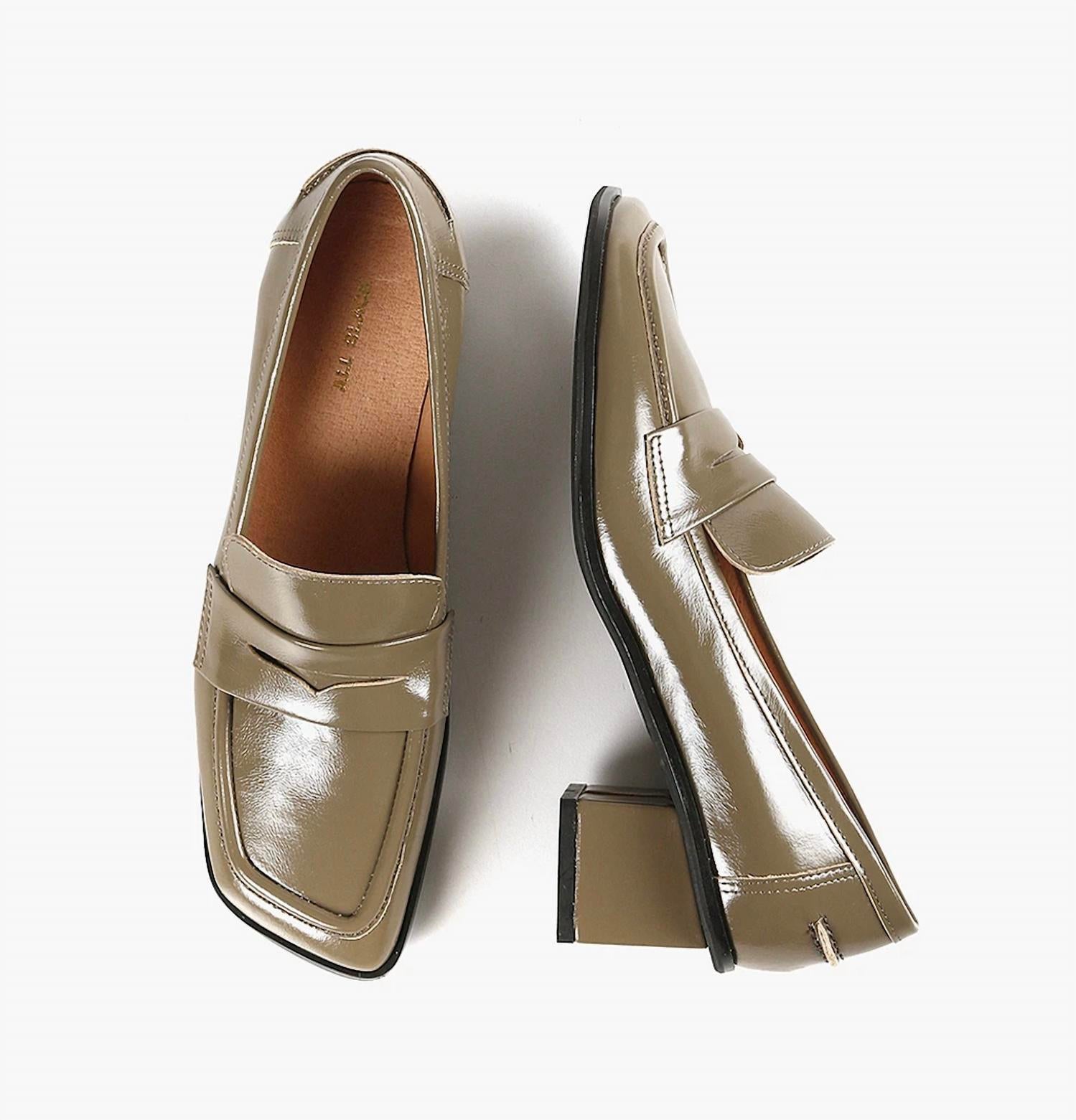 ALL BLACK Women's Princess Angle Loafer in khaki - women's flats - view 4
