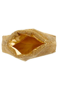 Steve Madden - Akila Crystal Mesh Foldover Clutch