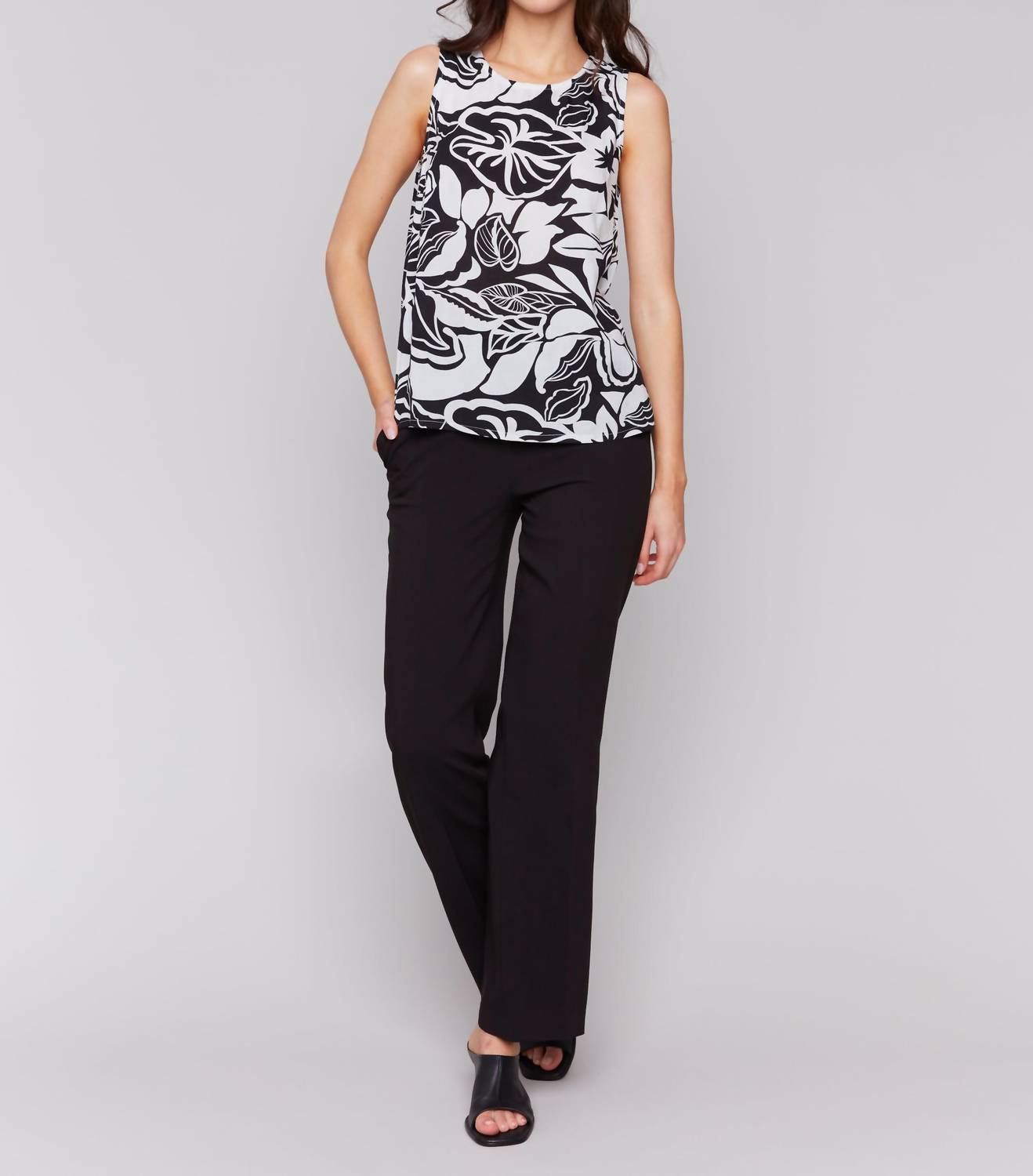 Charlie B - Botanical Sleeveless Tank Top