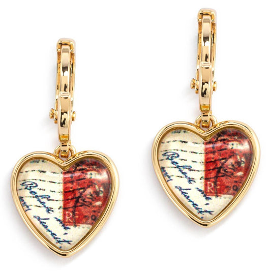 Demdaco - Women's PS I Love You Art Heart Earrings